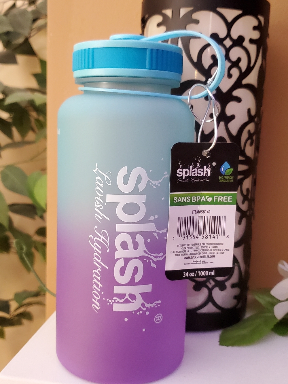 Splash Gradient Bottle in Blue and Purple